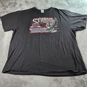 Sturgis Motorcycle Rally 2022 T Shirt 3XL Eagle American Flag 82‎ Years
